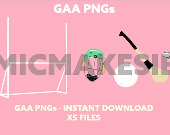 GAA Hurling accessories instant download PNG