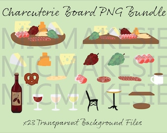Charcuterie Brett und Wein png Bundle Käse Brett Clip Art Weinliebhaber Karte machen Cricut Schneidedateien