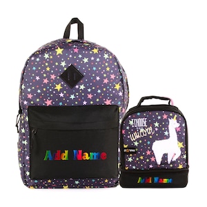 Sac à dos scolaire ou sac à lunch personnalisé - Lama