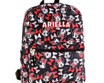 Mochila Disney Minnie Mouse personalizada y bordada de 40 cm (16 pulgadas)
