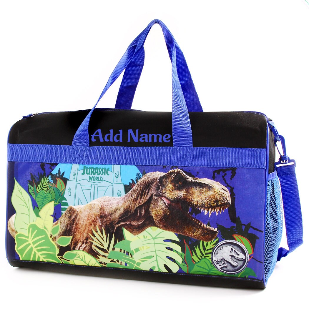 Personalisierter Seesack für Kinder - Reise, Schlafsack mit Jurassic Park
