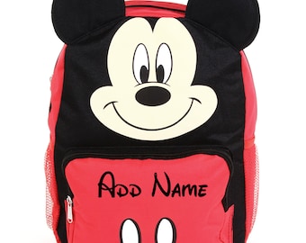 Personalized Disney Mickey Mouse 14 Inch Mini Backpack with 3D Ears