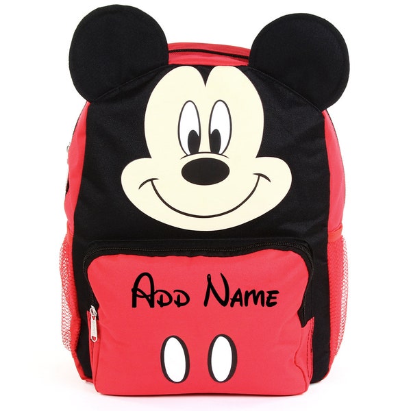 Personalized Disney Mickey Mouse 14 Inch Mini Backpack with 3D Ears