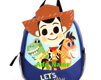 パーソナライズされたトイストーリー ウッディ＆フレンズ 10インチ ミニバックパック ハーネス付き