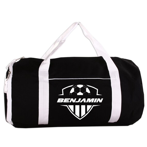Soccer Sport/gym Roll Duffel Bag Personalized With Name Team Etsy
