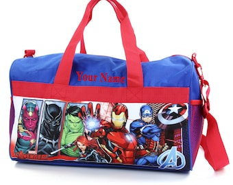 Personalized Kids Character Travel Duffel Bag - Avengers