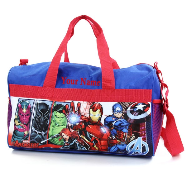 Personalized Kids Character Travel Duffel Bag - Avengers