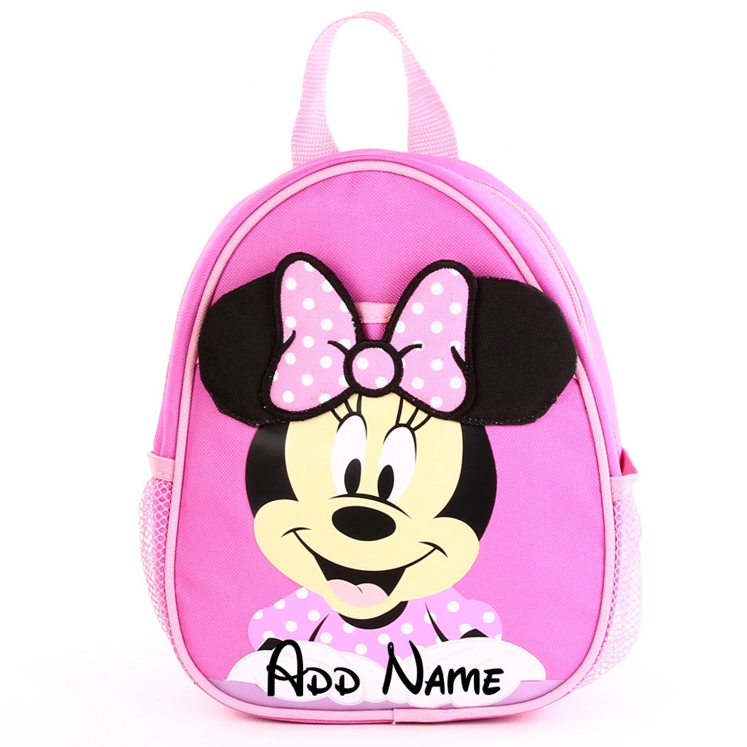 Disney Minnie Mouse Backpack Set for Kids, 16 inch with Lunch Bag and Water  Bottle, Pink