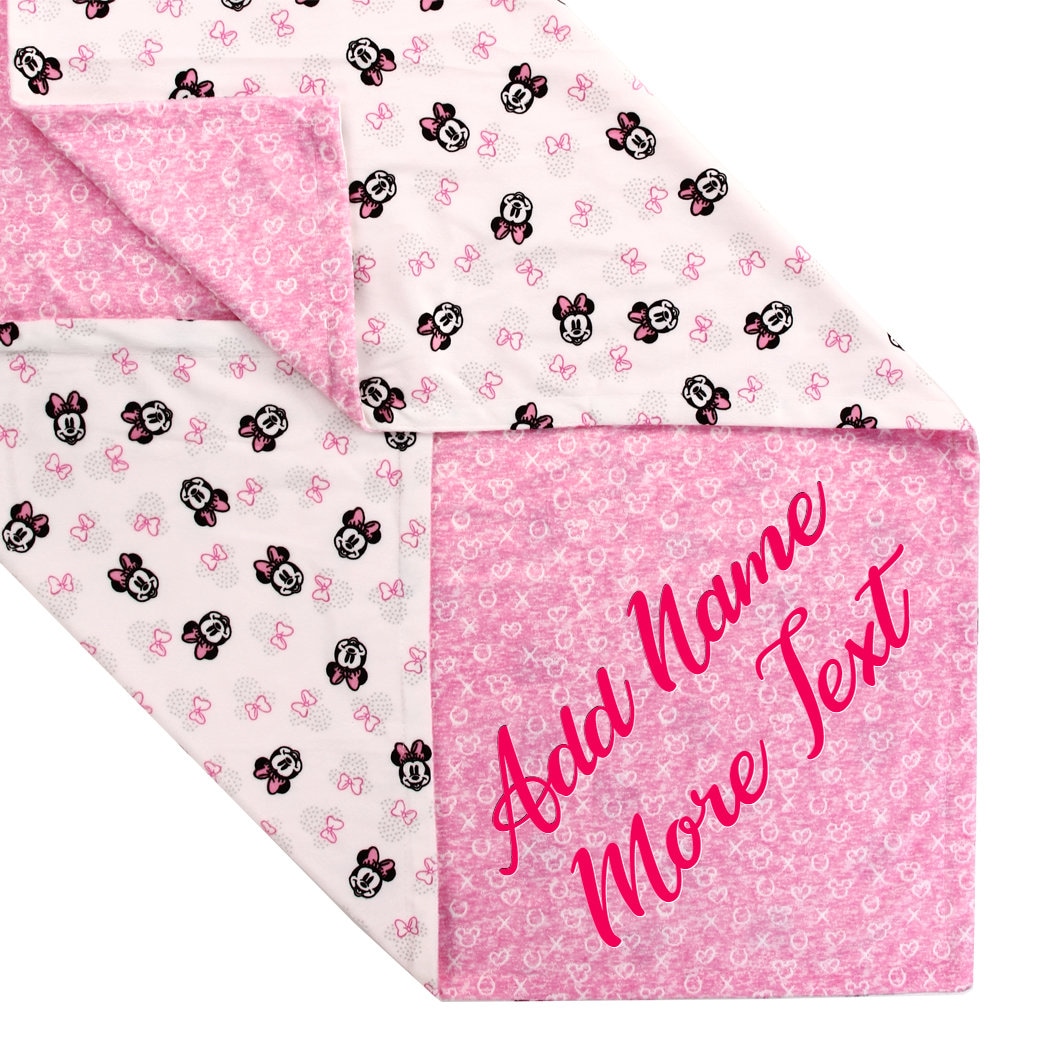 Personalized Disney Baby Blanket Minnie Mouse Etsy