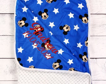 Personalisierte Disney Babydecke Geschenk Mickey Mouse Baby Shower 1. Geburtstag