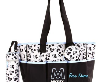 Personalized Disney Mickey Mouse Diaper Bag 4 Piece Set