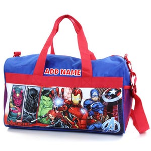 Personalized Kids Character Travel Duffel Bag - Avengers
