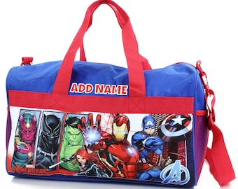 Personalized Kids Character Travel Duffel Bag - Avengers