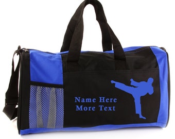 Personalized Sports Duffel Bag - Martial Arts Male