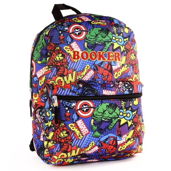 Sac à dos brodé personnalisé Marvel Heroes 16 pouces