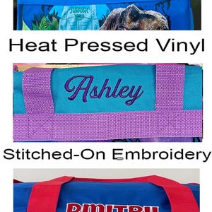 Personalized Duffel Bag for Kids - Travel, Sleepover Overnight Bag Featuring Disney Minnie Mouse image 5