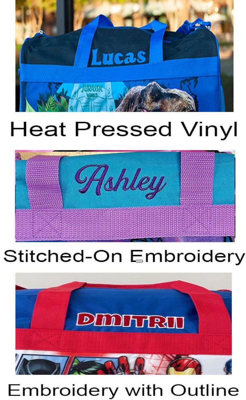 Personalized Duffel Bag for Kids - Travel, Sleepover Overnight Bag Featuring Disney Minnie Mouse image 5