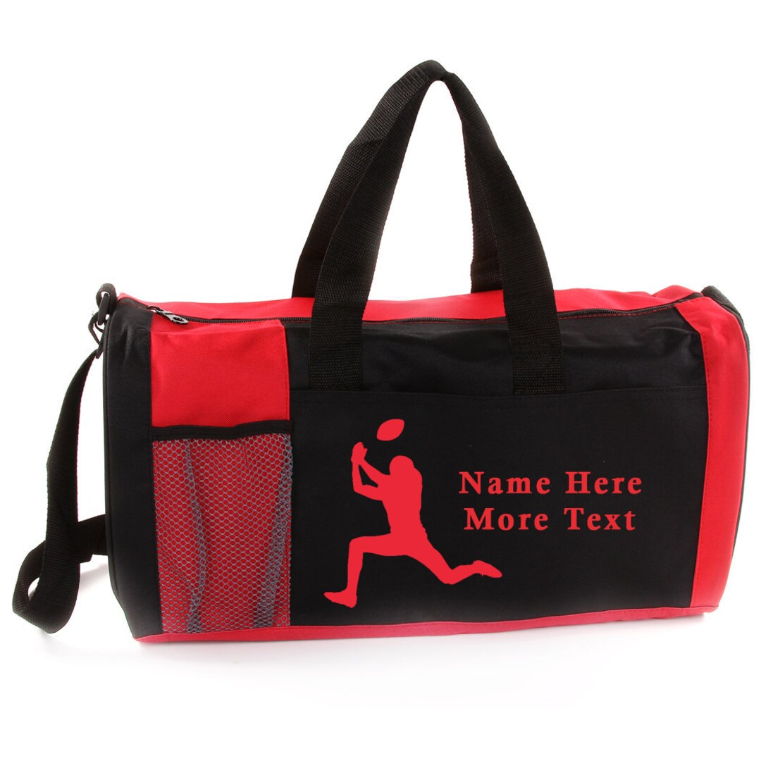 Personalized Sports Duffel Bag Football Etsy