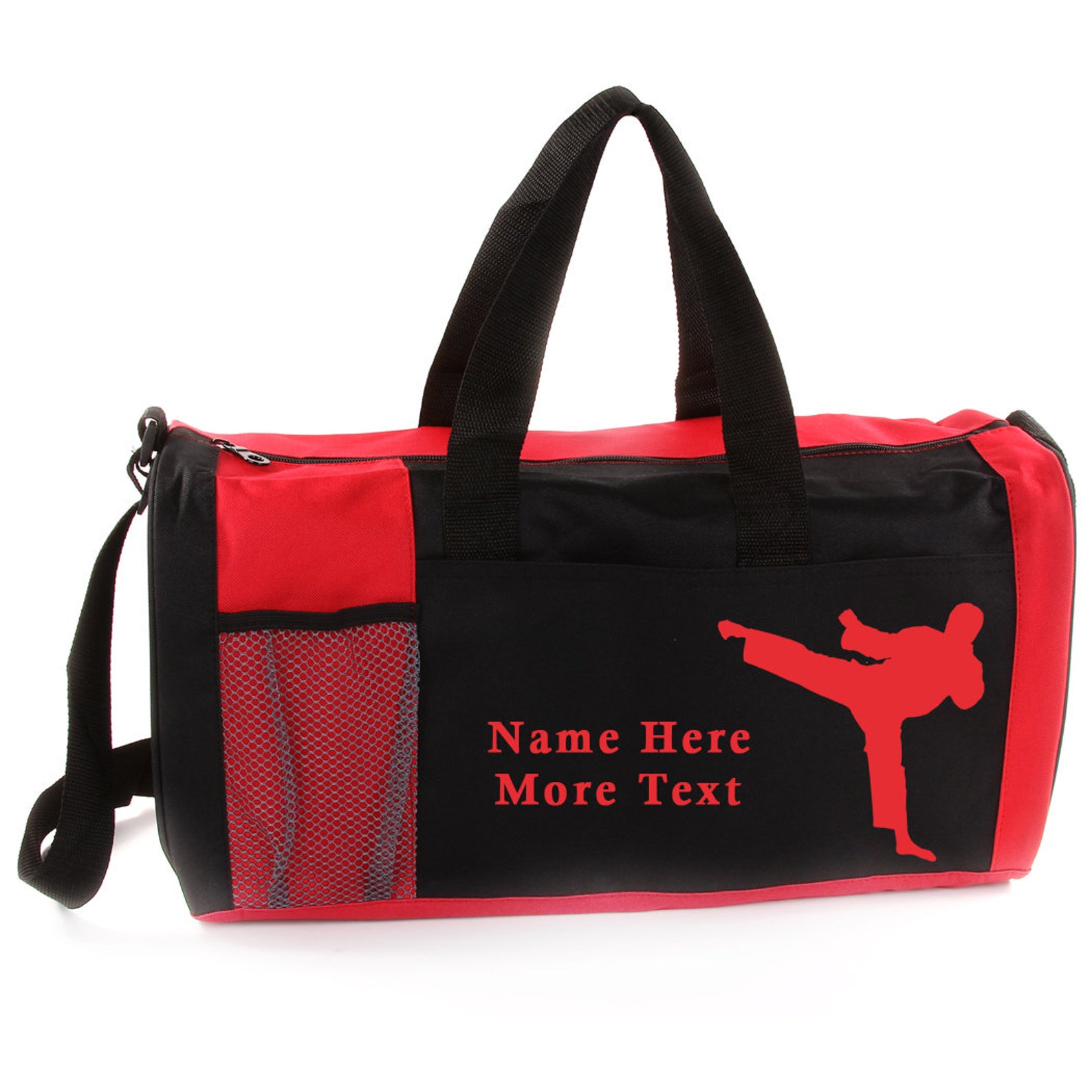 Personalized Sports Duffel Bag Martial Arts Male Etsy