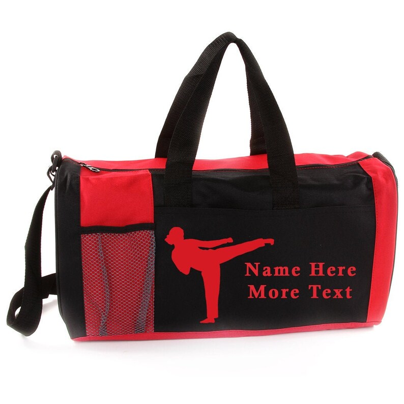 Personalized Sports Duffel Bag Martial Arts Female Etsy