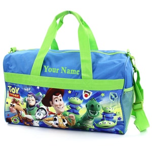 Personalized Duffel Bag for Kids - Travel, Sleepover Overnight Bag Featuring Disney Toy Story