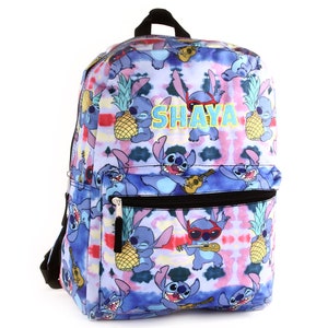 Personalized Embroidered Disney Stitch 16 Inch  Backpack