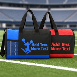 Personalized Cheer Duffel Bag Custom Name Cheerleading Bag for Girls Cheer Bag for Practice or Competition
