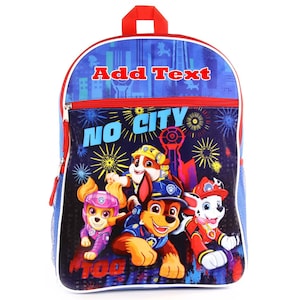 Sac à dos scolaire personnalisé pour enfants de 16 pouces - Paw Patrol