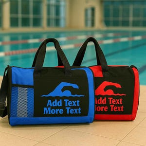 Personalisierte Badetasche Benutzerdefinierte Kinder Pool-Tasche mit Namen ideal für Schwimmübungen oder Treffen