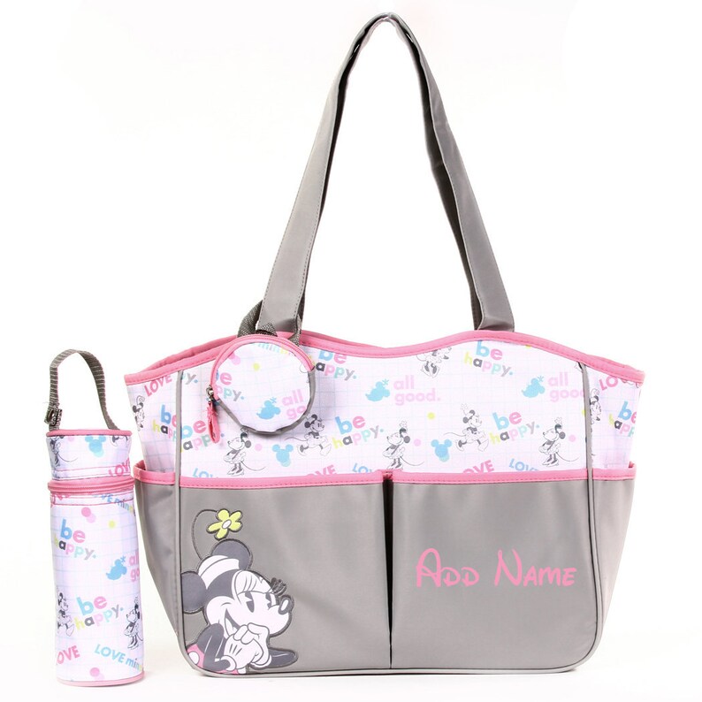 Personalized Disney Minnie Mouse Diaper 