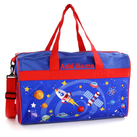 Personalized Duffel Bag for Kids - Travel, Sleepover Overnight Bag  Featuring Space Adventure - Etsy