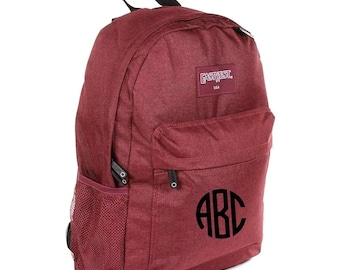 Personalized 16.5 Inch School Backpack with Text or Monogram