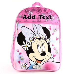 Personalized 16 Inch School Backpack - Disney Minnie Mouse