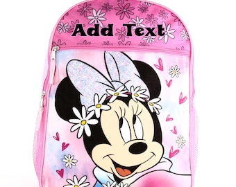 Mochila escolar personalizada de 16 pulgadas - Disney Minnie Mouse