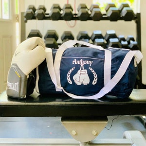Boxing Sport/Gym Roll Duffel Bag Personalized with Name, Team Name, Slogan, Studio or text of your choice image 5
