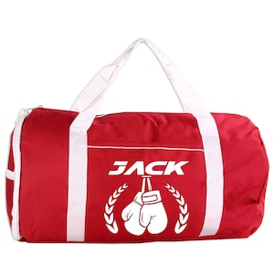 Boxsport/Turnrolle Duffel Tasche personalisiert mit Namen, Teamname, Spruch, Studio oder Text Ihrer Wahl