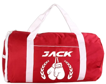 Boxing Sport/Gym Roll Duffel Bag Personalized with Name, Team Name, Slogan, Studio or text of your choice