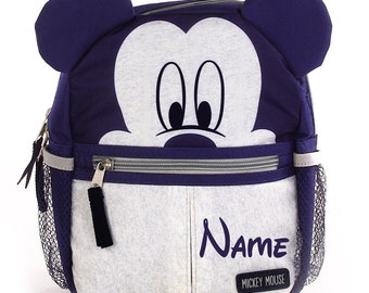 Personalized Mickey Mouse 10 Inch Mini Backpack with Harness