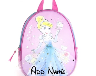 Personalized Disney Cinderella 10 Inch Mini Backpack with Harness