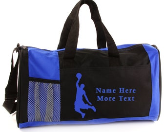 Personalized Sports Duffel Bag - Basketball