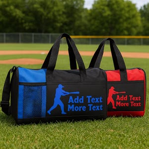 Benutzerdefinierte Baseball Duffel Bag für Kinder Personalisierte Sporttasche mit Namen Ideal zum Training oder Team Geschenk