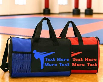 Personalized Martial Arts Duffel Bag: Karate, Taekwondo, Jiu-Jitsu