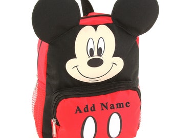 Personalized Disney Mickey Mouse Big Face Backpack with 3D Ears