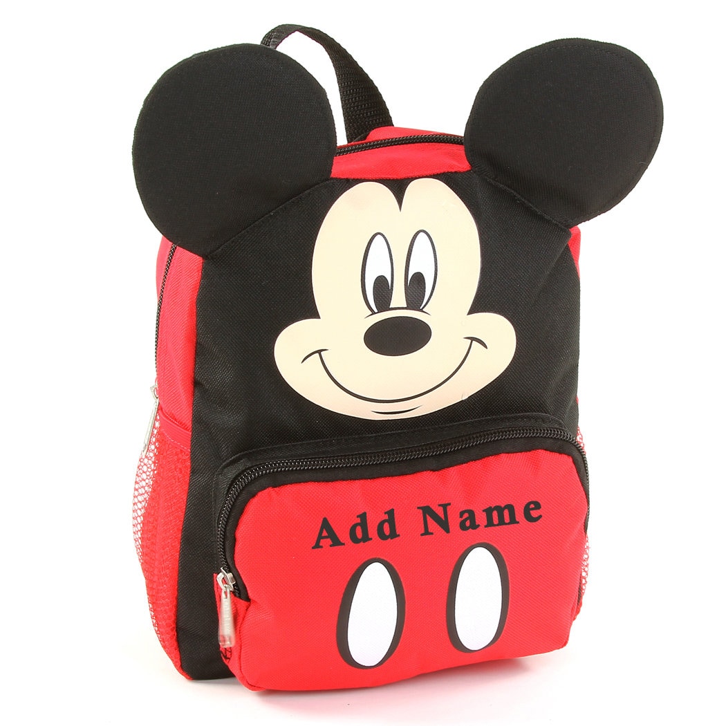 Personalized Disney Mickey Mouse Big Face Backpack With 3D