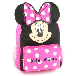 Mini zaino Minnie Mouse personalizzato da 10 pollici con orecchie 3D