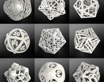 おっと、すべての d20s .STL 印刷ファイル