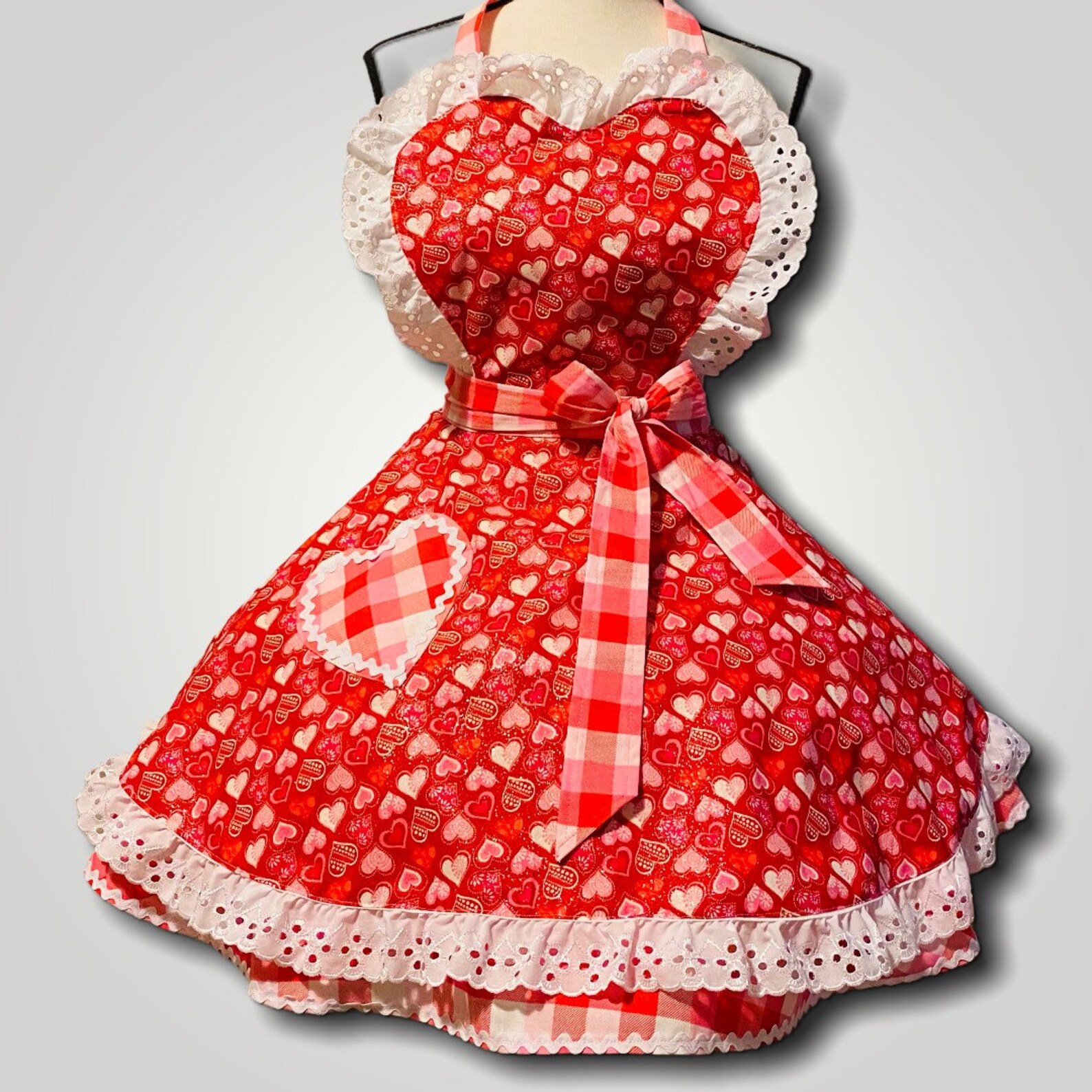 Hearts Apron Pin Up Apron Vintage Apron 50s Apron | Etsy