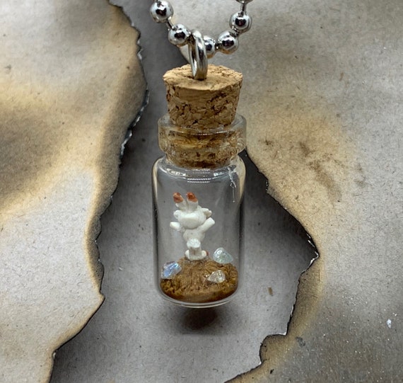 jar necklace Polymer Clay | Etsy Unfortunately Oh!: Bottle Necklace