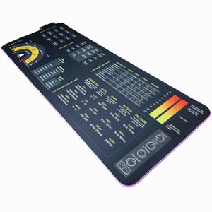 Mixing Mastering Cheat Sheet Mousepad XXL