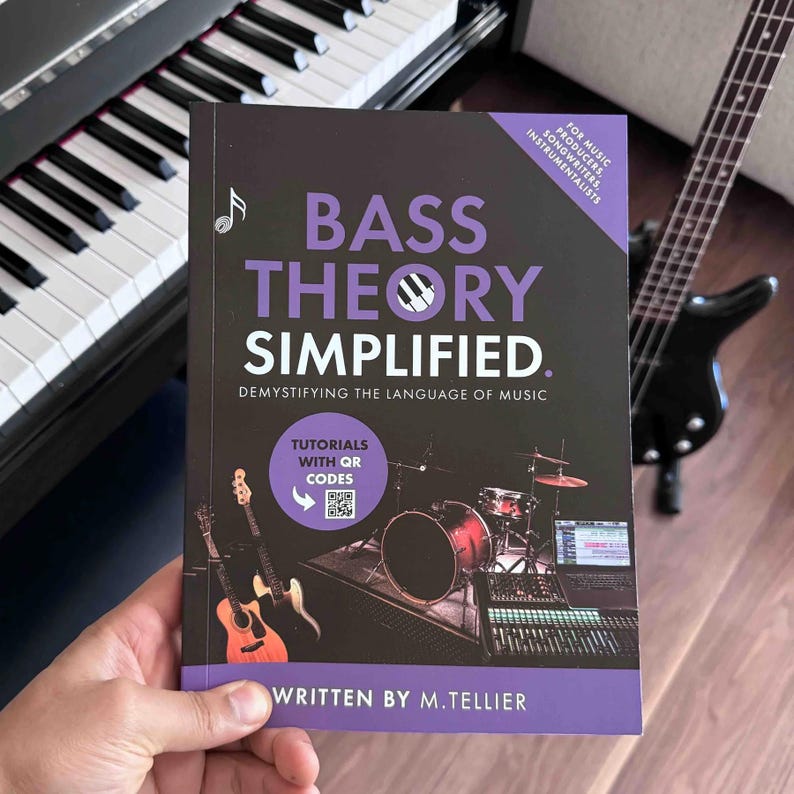 Bass Guitar Theory Book – Fretboard Mastery, Scales & Chords